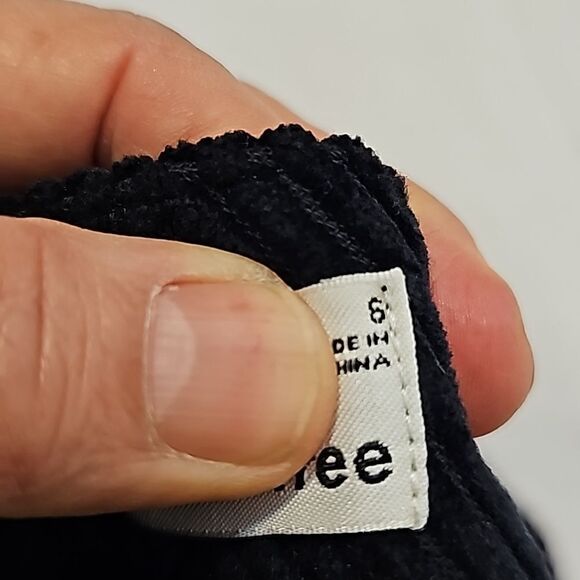 Wilfred Free black corduroy button front mini skirt size 6 - Picture 11 of 11